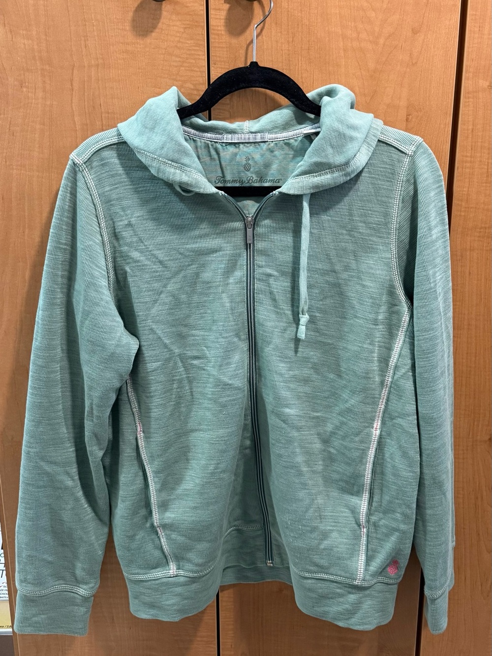 Tommy Bahama Mint Green Full-Zip Hoodie Jacket